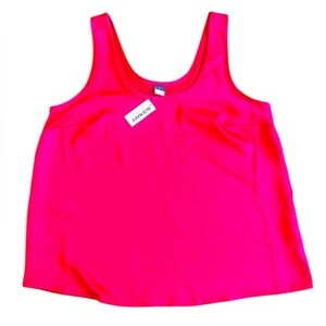 Old Navy Sleeveless Shell Top – Berry Fine Pink‎ – NWT – Small/Medium